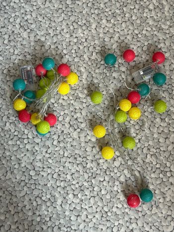 Lot de 2 guirlandes lumineuses décoratives 