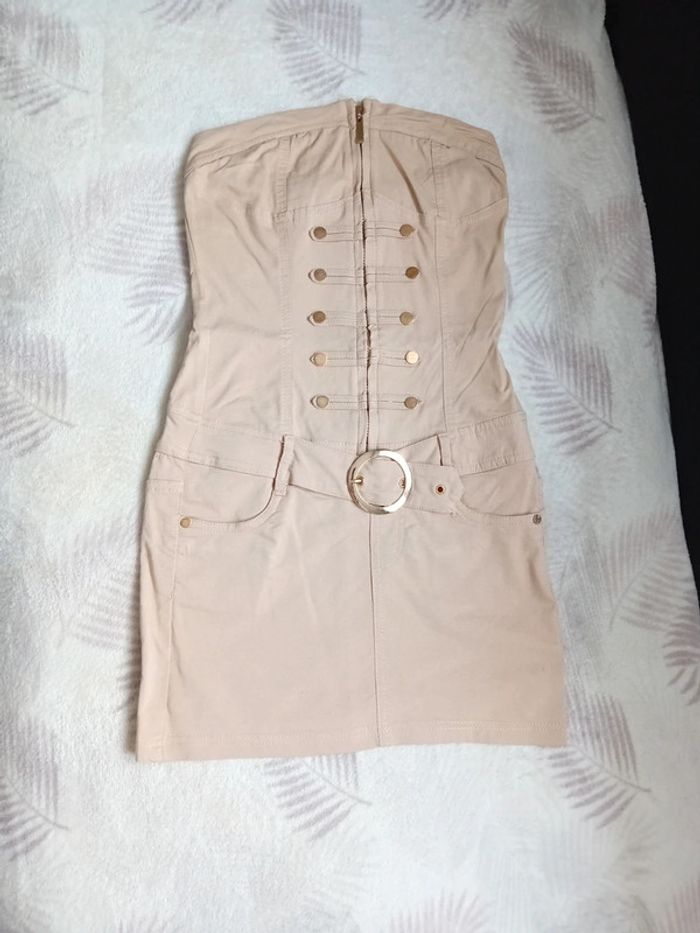 Robe Bustier Mini S/36 Beige