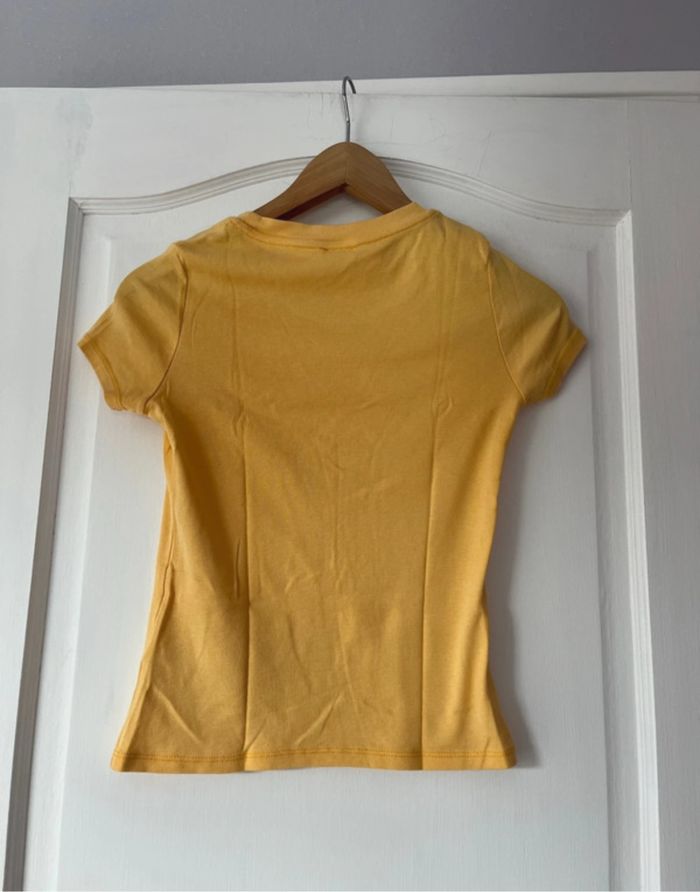 Lot 2 t-shirts près du corps - Pimkie - Taille S - Noir & Jaune/Orange - photo numéro 9