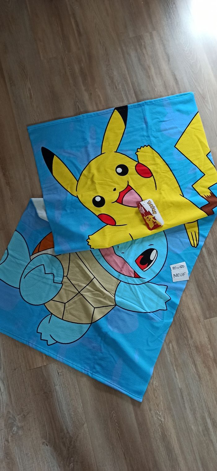 Serviette de toilette drap de bain pokemon - photo numéro 2