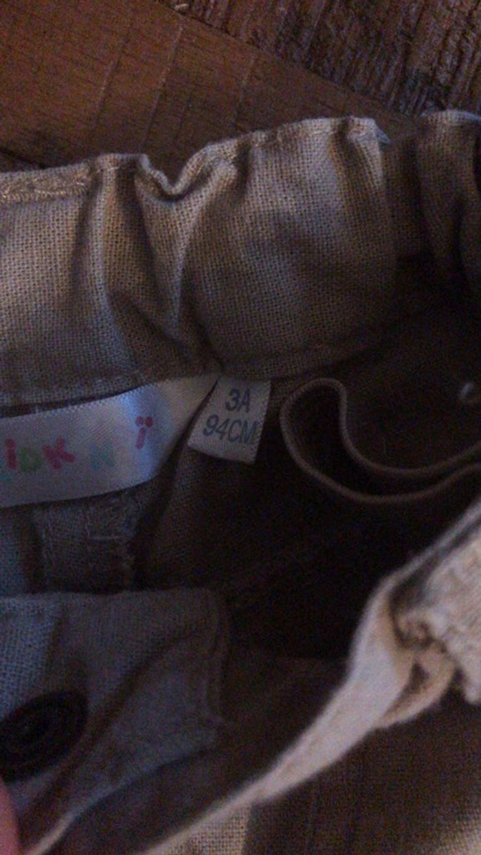 Pantacourt beige kidkanai - photo numéro 3