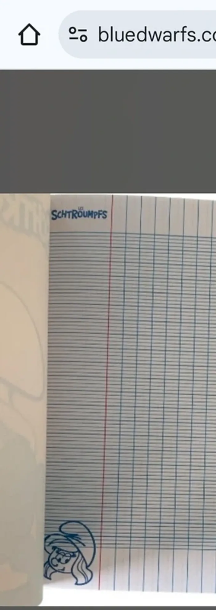 Cahier et stylo schtroumpfs neufs - photo numéro 3