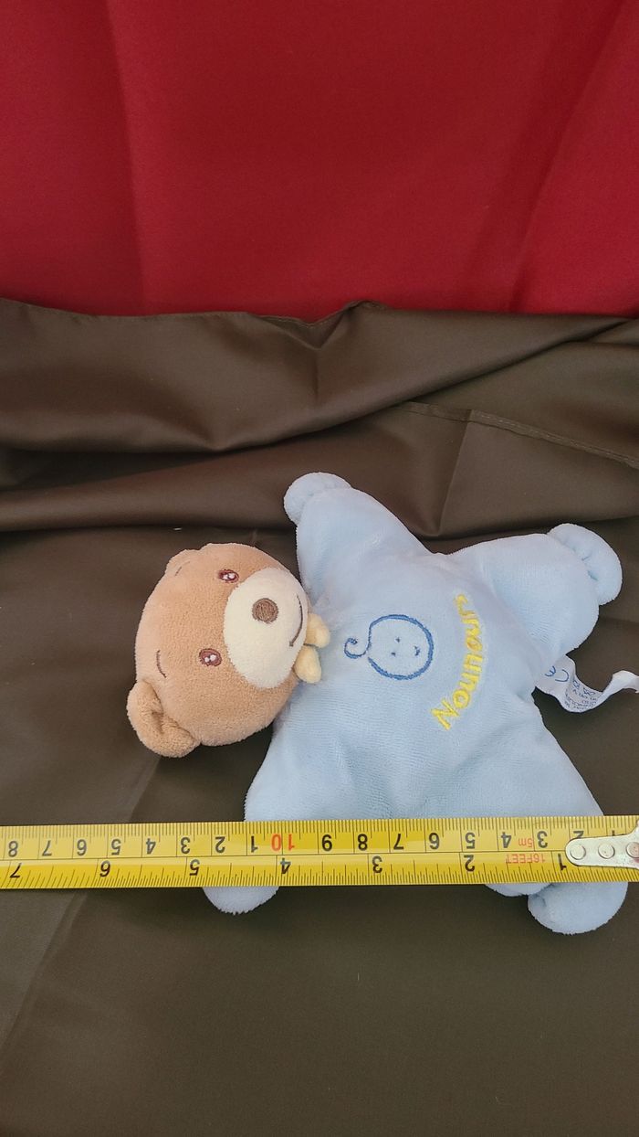 Doudou Ours Nounours - Bleu - photo numéro 2