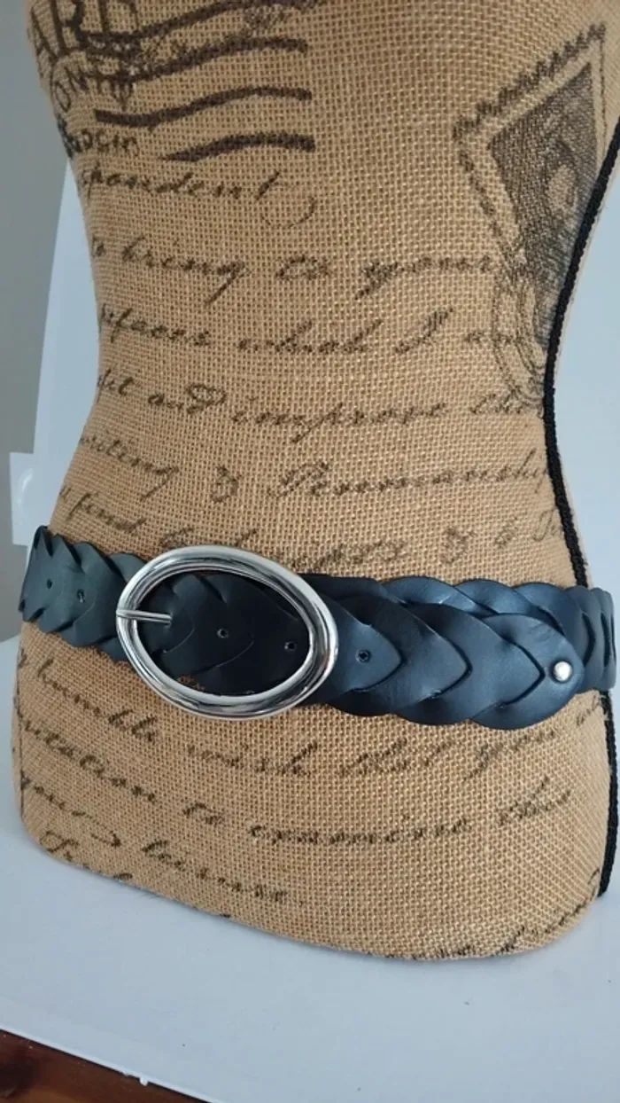 Ceinture noire croisée 90 cm - photo numéro 4