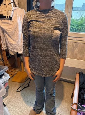 Blouse  manche  3/4  taille  42
