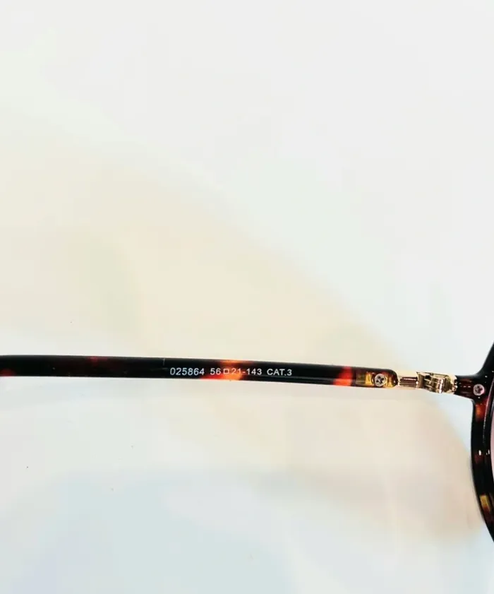 Lunette de soleil femme ronde marron léopard verres dégradés uvprotection catégorie 3 - photo numéro 7