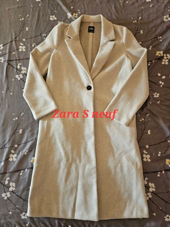Manteau écru Zara taille S neuf