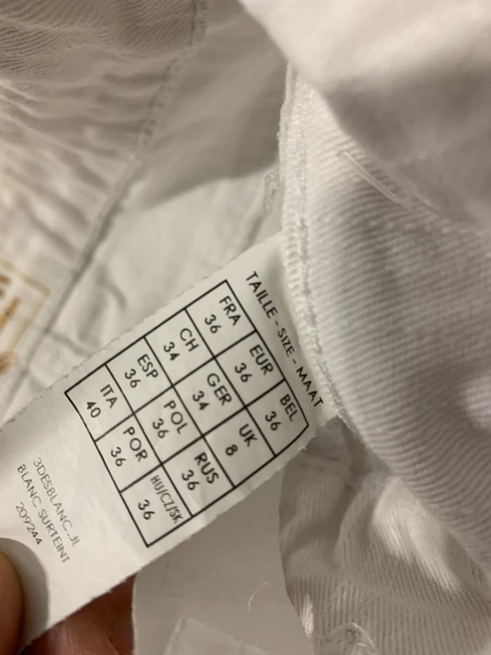 Jeans 3/4 cache cache taille 36 - photo numéro 4