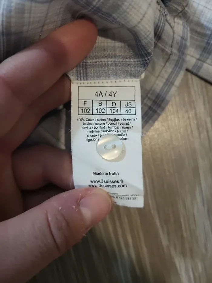 Chemise manches longues 4 ans - photo numéro 9