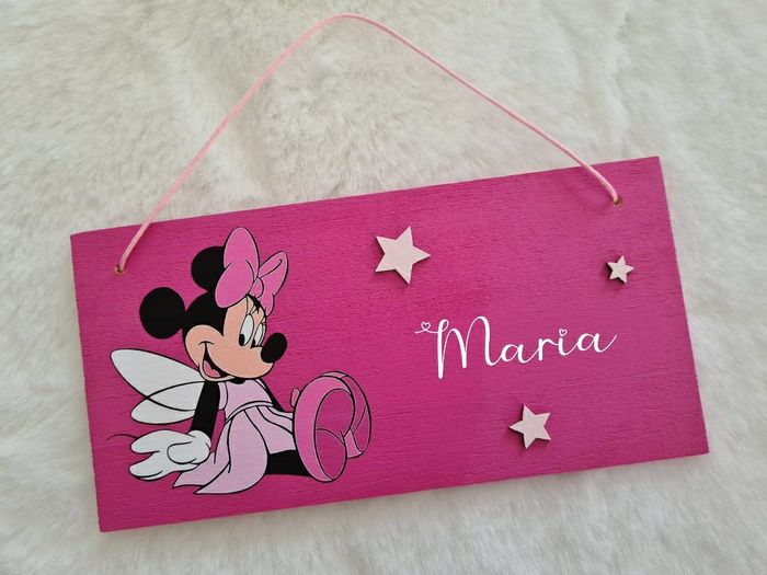Plaque de porte personnalisée minnie - photo numéro 2