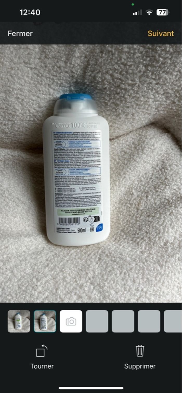 Liniment peau sensible Corinne de farme bio neuf sans étiquette bébé - photo numéro 2
