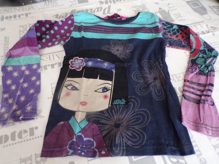 Tee shirt manches longues 3 ans  Lilou secret