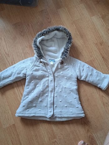 Gilet chaud fille 18 mois