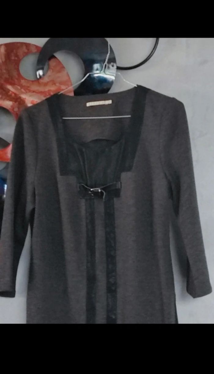 Robe automnale gris anthracite Elora by GF - photo numéro 2
