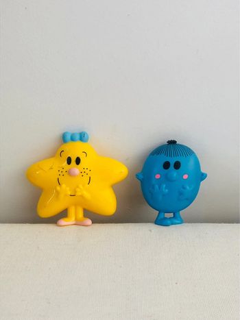 Deux figurines mcdo monsieur et madame mister