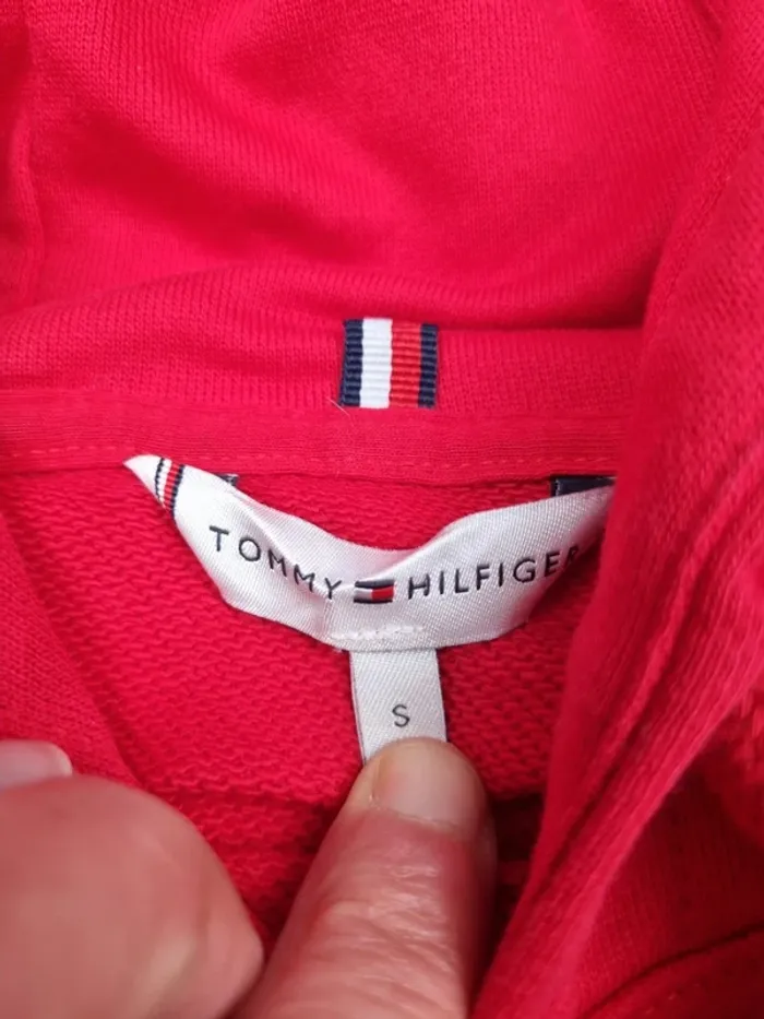 Robe sweat à capuche Tommy Hilfiger rouge S Femmes (mesures en photos) - photo numéro 8