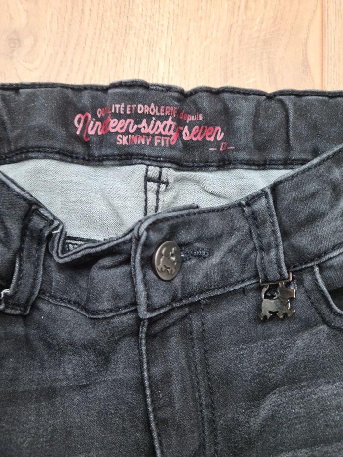 Jean noir fille skinny fit Chipie 12 ans - photo numéro 3