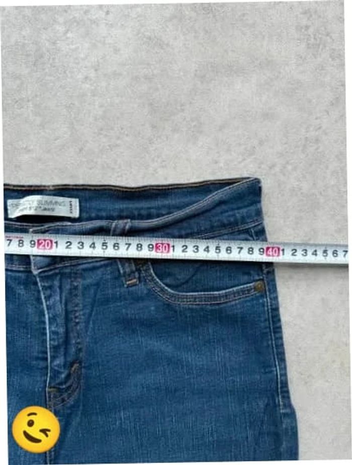 Jeans Levi's 512 W30 FR40 coupe droite bleu Femme Women pan531b - photo numéro 3