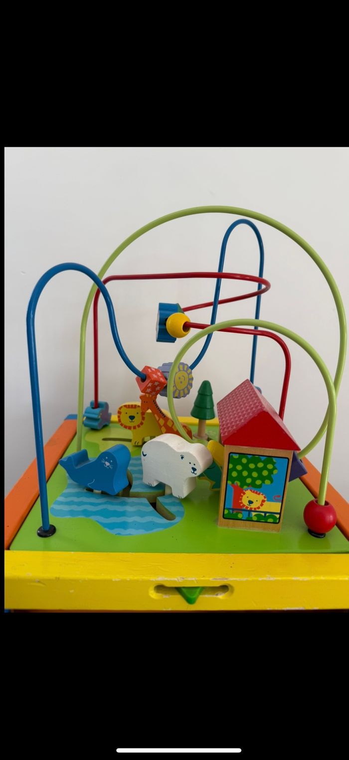 Gros cube activité en bois - photo numéro 2