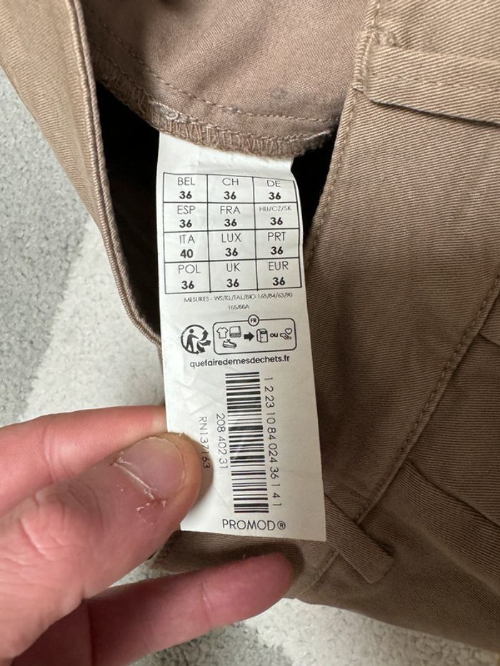 Pantalon à jambes larges Promod Taille 36 - photo numéro 3