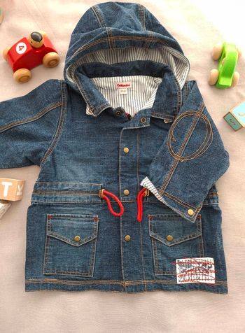 Catimini- Veste en jean à capuche 6 mois