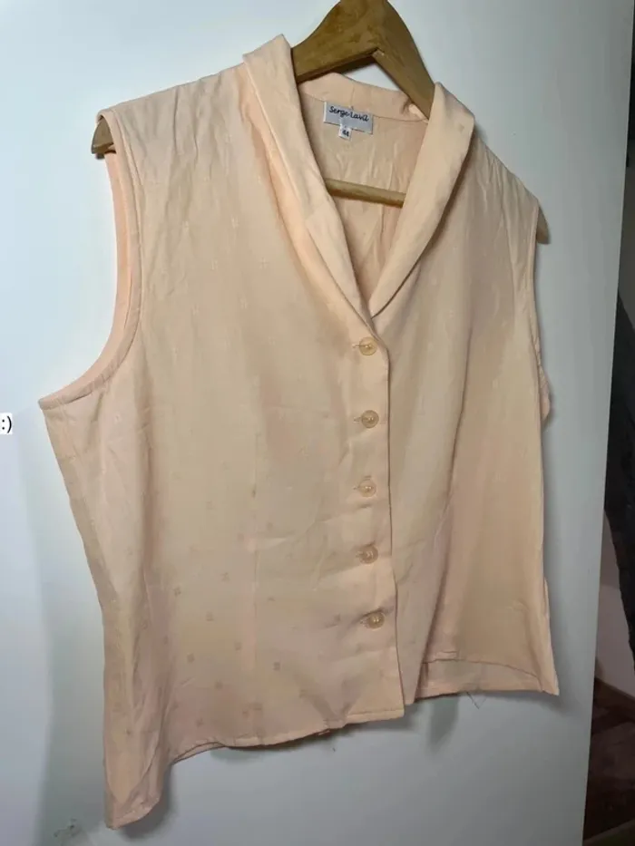 Chemise légère sans manches femme taille 44 / serge lavil - photo numéro 3