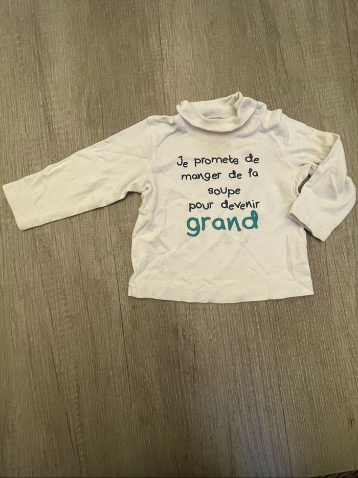 Sous-pull bébé 12 mois