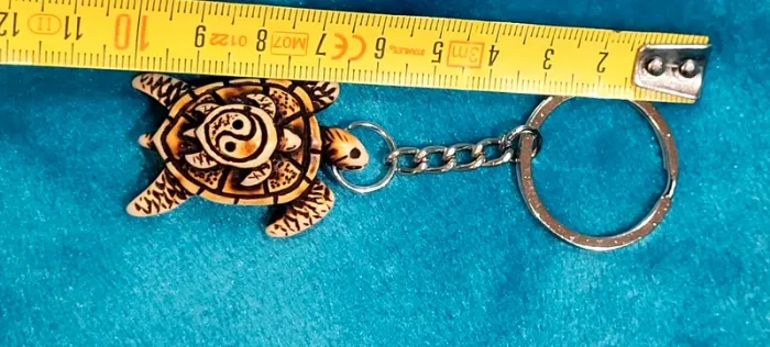 Porte-clés tortue yinyang - photo numéro 3
