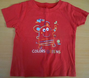 T-shirt manches courtes garçon-fille 12-18 mois