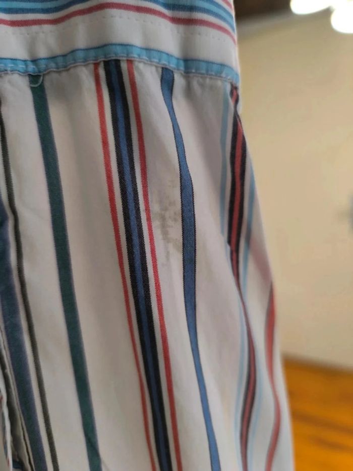 Chemise à rayures - Ralph Lauren - Blake - Logo brodé marine - Blanc, rouge, bleu - Taille XL - photo numéro 14