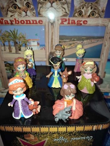 lots de 8 figurine princesse