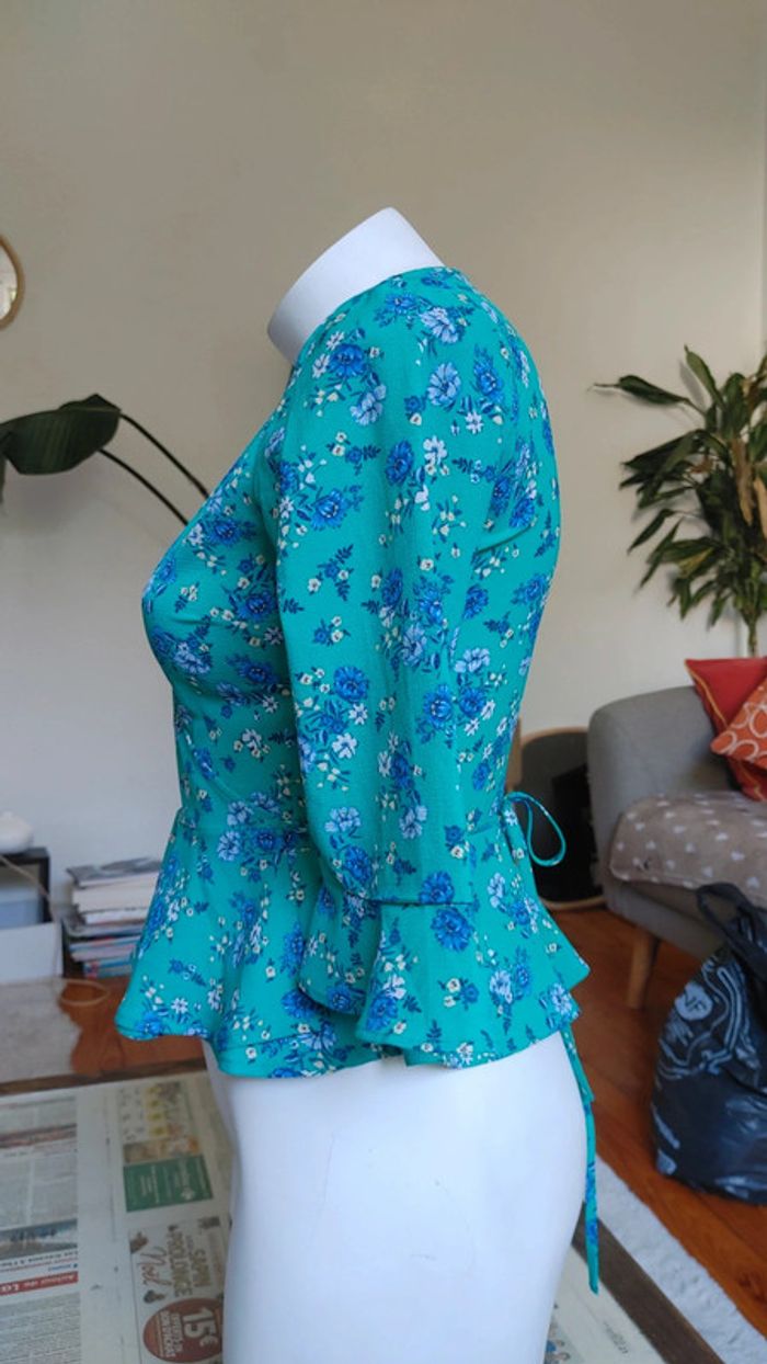 Blouse portefeuille décolleté - photo numéro 3