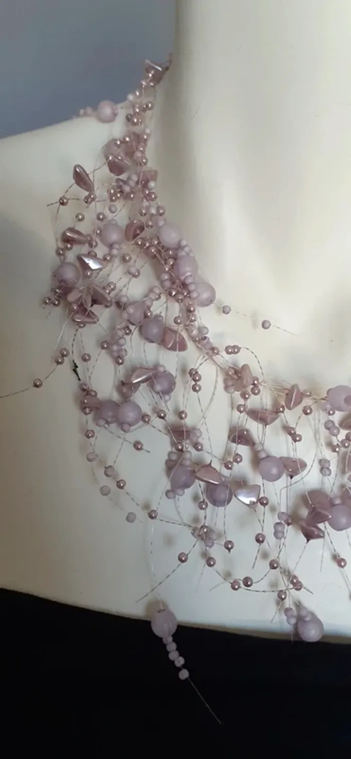 Joli collier mauve - photo numéro 4