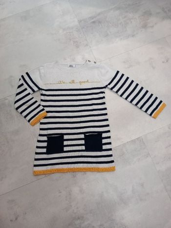 Robe rayée 24 mois