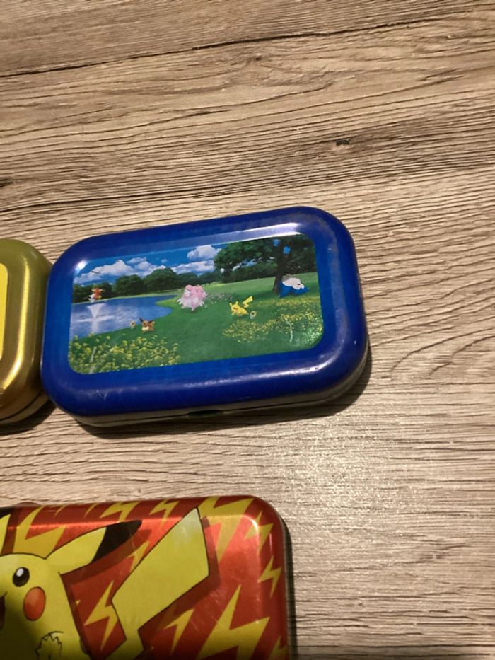 3 boîte métal vide pour carte Pokémon - photo numéro 3