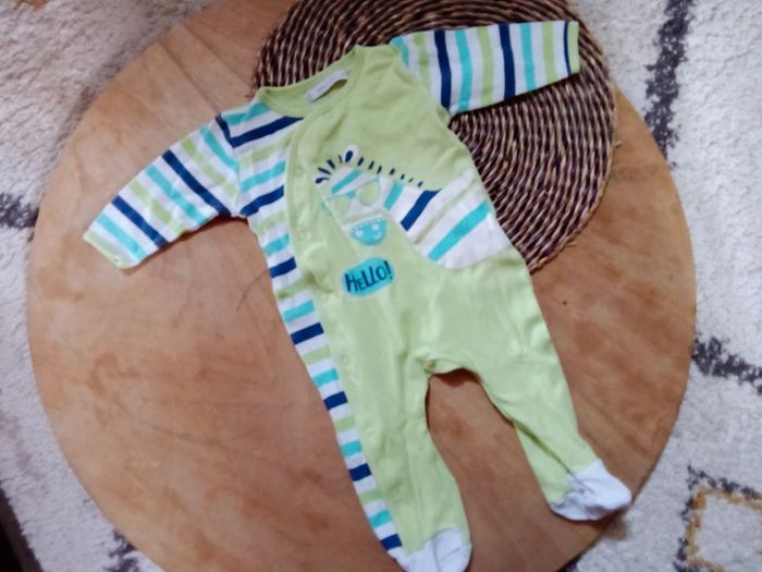 Pyjama coton 6 mois - photo numéro 2