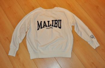 H&M sweat shirt crème taille S