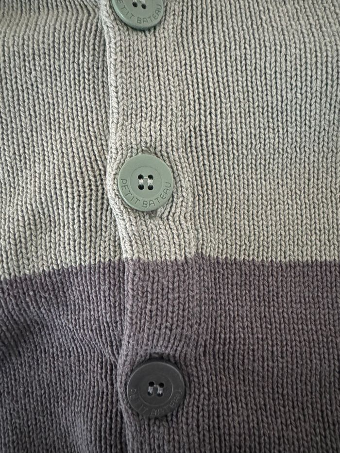 Gilet kaki à capuche Petit Bateau 2 ans - photo numéro 3