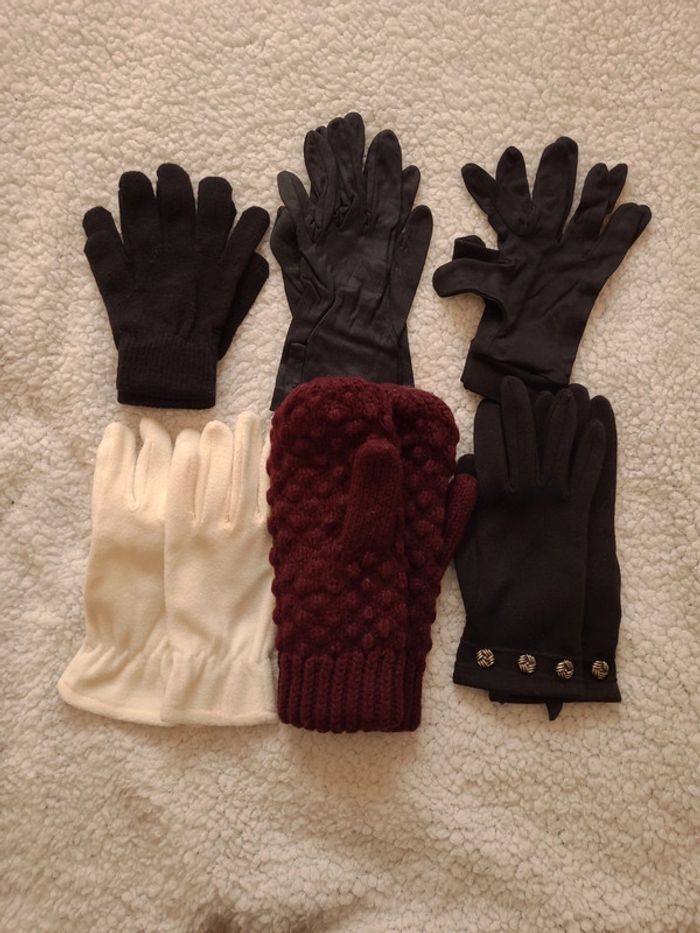 Lot de 6 paires de gants et moufles