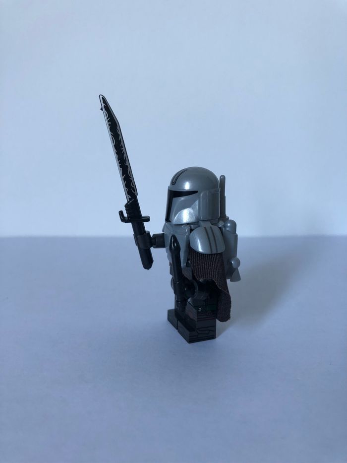 Figurine type lego guerrier Mandalorian Star Wars - photo numéro 2