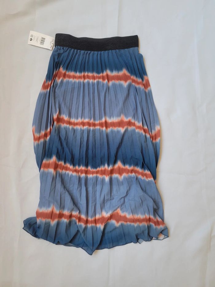 NEUF - Jupe longue taille Unique Bleu/orange - photo numéro 3