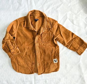 Chemise côtelée moutarde