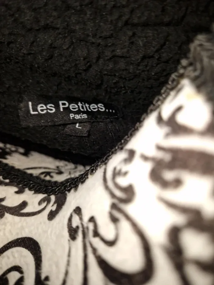 Veste blouson polaire Les Petites taille 42/44 noire - photo numéro 4
