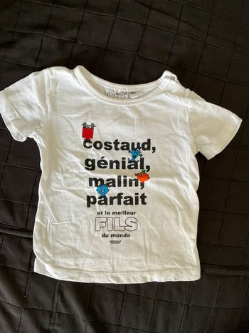 Tee shirt « monsieur madame » 6 mois