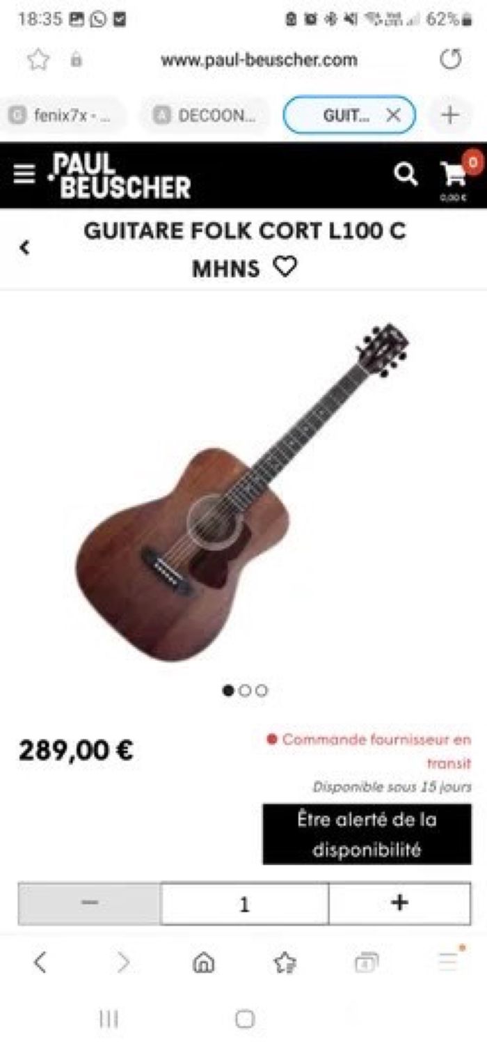 Guitare Cort L100C MHNS - photo numéro 4