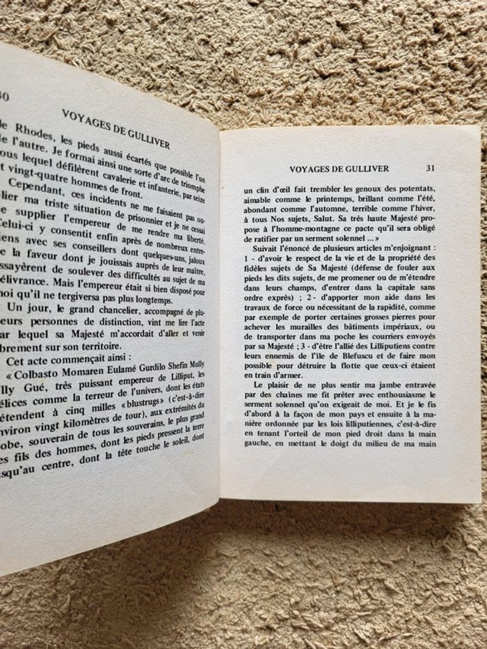 Livre ancien pour enfants "Les voyages de Gulliver" de Jonathan Swift - Nathan 1977 - photo numéro 7