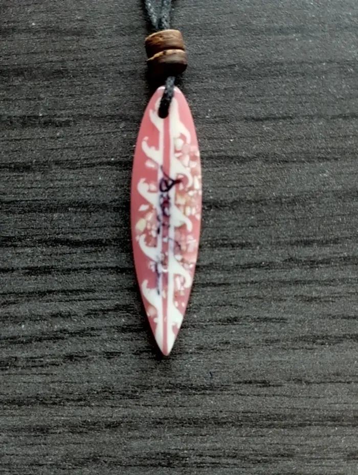 Collier planche de surf rose - photo numéro 2