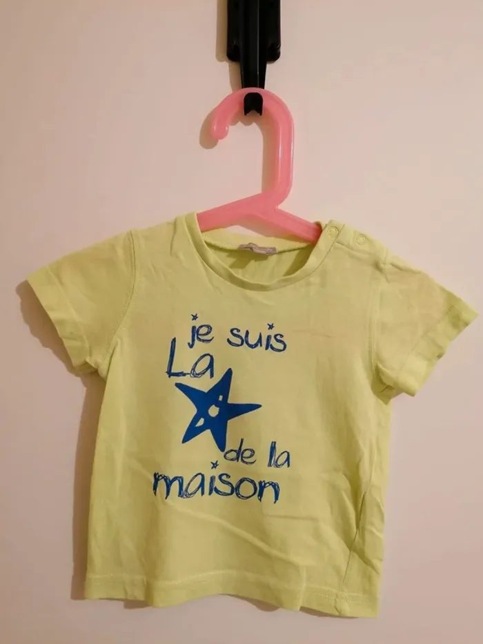 Lot tee-shirt été 12 mois - photo numéro 2
