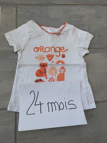 Lot N° 549 T-shirt mixte 24 mois Obaïbi