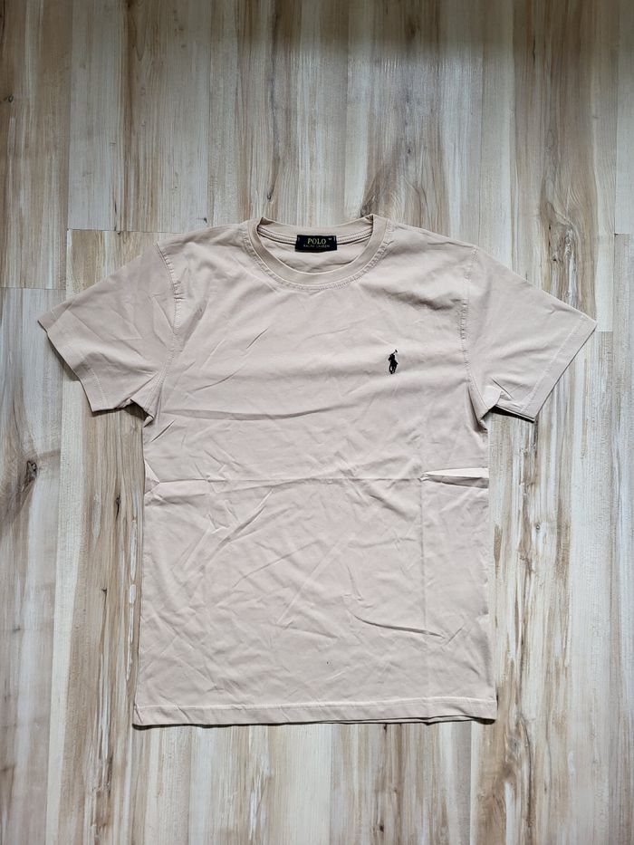 T-shirt Ralph Lauren Homme M Beige – Neuf - photo numéro 2